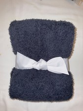 Barefoot Dreams Stroller Blanket Cozy Chic Blue 30 x 40