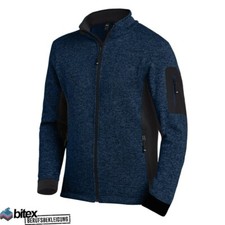 FHB Strick-Fleece-Jacke Arbeitsjacke Christoph marine-schwarz