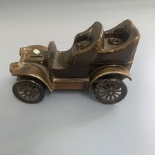 Vintage 1906 Oldsmobile Antique Metal Car Coin Bank Banthrico First National