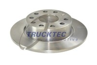 Trucktec Automotive 2X Bremsscheibe Hinten Voll FüR VW Touran 1T1 1T2 1T3 Golf