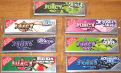Juicy Jays Flavoured Flavored 1 1/4 Superfine Fruity Rolling Papers 1 3 5 10 Box