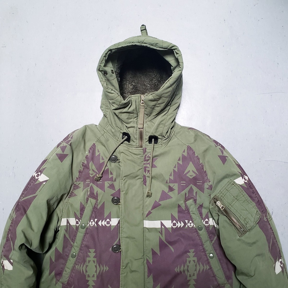 DENIM & SUPPLY Ralph Lauren Aztec WW2 N-3B Down Parka Airforce  