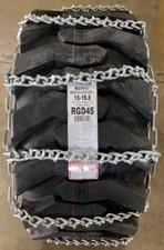 2 New **v-bars + Cams**  15-19.5nhs Snow Ice Mud Tire Chains Tractor, Skid Steer