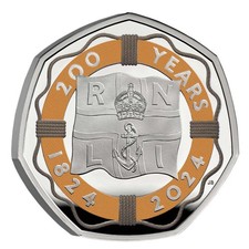200 years of the RNLI 2024 UK 50p Silver Proof Colour Coin Limited Edition 4000