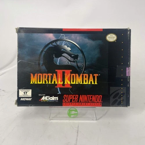 Mortal Kombat II (Super Nintendo SNES, 1994) Complete CIB