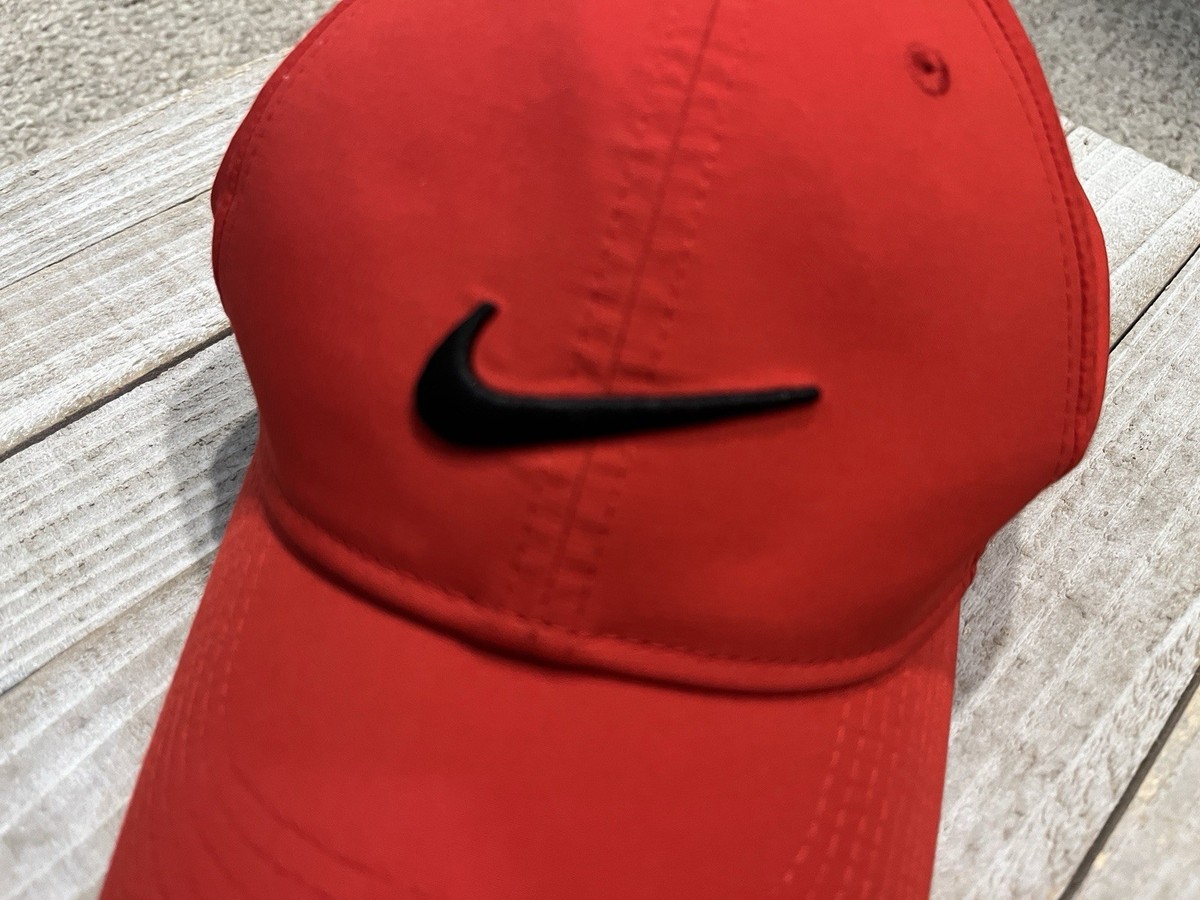red nike dri fit hat