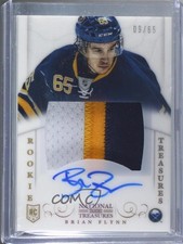 2013 Panini National Treasures Rookie Gold 9/65 Brian Flynn #136 Patch Auto 0c3