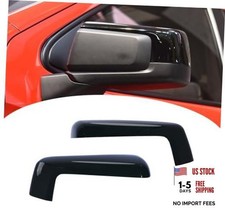 Mirror Cover Cap Trim Compatible with 2019-2024 Chevy Silverado Glossy Black
