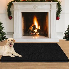 Hearth Rug Fireproof, 2' x 3' Fireplace Mat, Non-Slip Fireplace Rugs Fireproo...