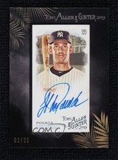 2019 Topps Allen & Ginter Mini Baseball Black 2/25 Jorge Posada #MA-JP Auto 8j4
