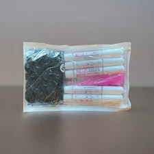 100pcs Black Kitten/ Cat Nail Caps  Covers with Adhesives and Applicators Size M