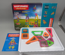 Magformers 70-Piece Neon Colors Set- Excellen...