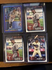 🔥2x Austin Martin 2024 Topps Update Blue  038/150 And 3 More Twins RC