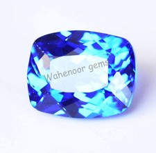 Unheated 3.55 Ct Natural Rare Lustrous Blue Tanzanite Certified Cushion Gemstone