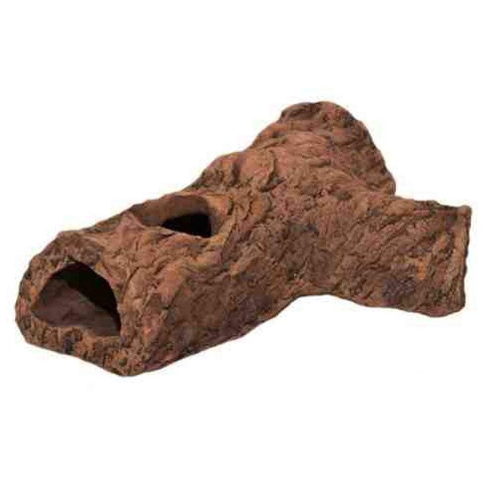 Ceramic Nature Y-Log Aquarium Ornament - Small | Fish Hide
