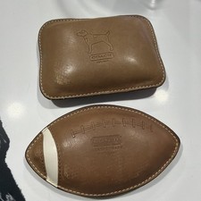 Coach Leather Paperweight Set Authentic