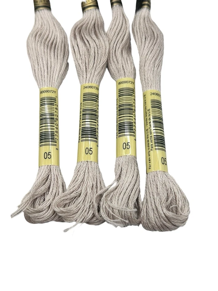 13 Skeins DMC Cotton Embroidery Floss Light Driftwood 05 France 8.7y Each NEW - Image 2 of 4