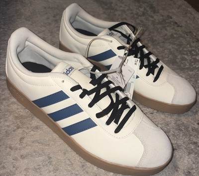 NWT Adidas VL Court Base Off White/Dusky Petrol Men s 10