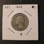 1934-D Washington Silver Quarter In Good Condition