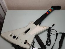 Guitar Hero Xplorer Guitar Xbox 360 Red Octane White Wired Model No USB 95065
