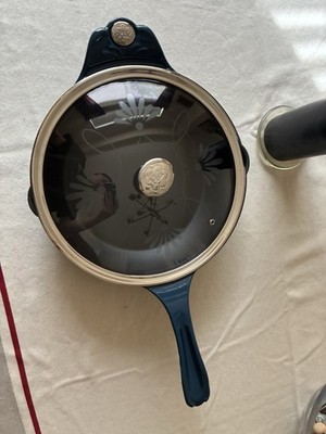 Mi Cocina Princess House 11 Blue Cast Iron Skillet Frying Pan Brand New Unused