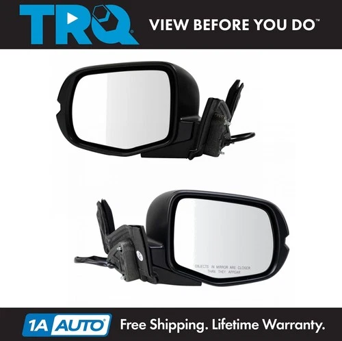 TRQ 2 Piece Mirror Set LH & RH Sides Power for Pilot Ridgeline Brand New