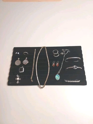 Vtg lot of (14) 925 Assorted Pcs Bracelets, Pendants, Rings, &Earrings 146 Grams