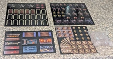 HEROQUEST: FIRST LIGHT TOKENS STANDEES & Sheets Avalon Hill Furniture Monsters