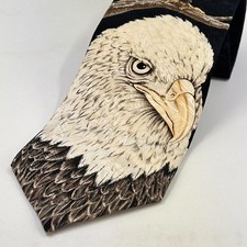 American Pride Bald Eagle Tie by Marc Dennis - 1995 100% Silk