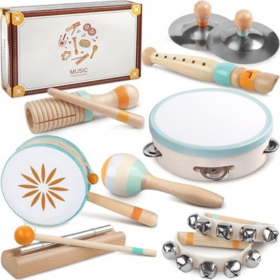 Baby Musical Instruments - Montessori Musical Toys for Toddlers 1-3, Wooden Perc