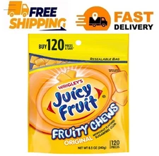 Juicy Fruit Chewing Gum, Value pack - 120 Count Bulk Gum Bag