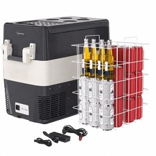 Portable Car Refrigerator Freezer 52/42/33QT Dual Zone Compressor 0~50 12V/24V