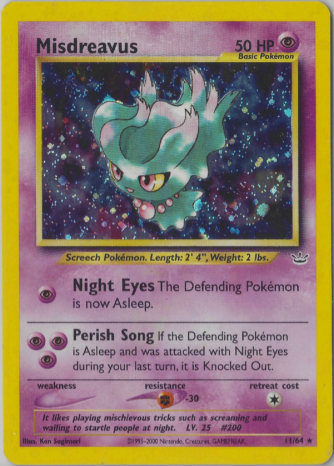 Misdreavus 11/64 Neo Revelation Holo NM+