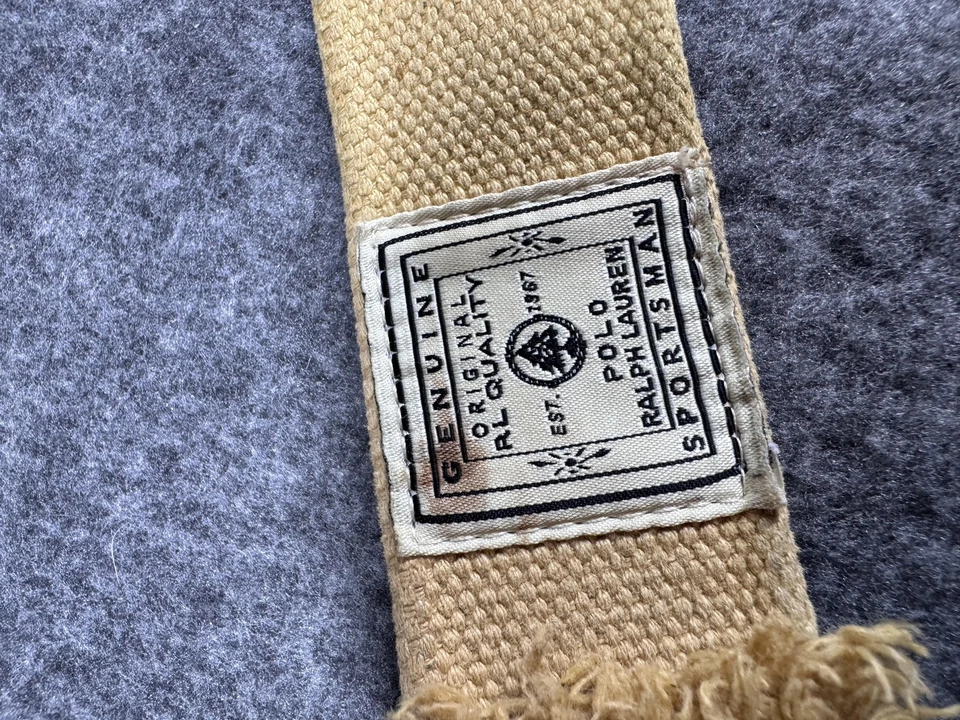 Cinturón Deportivo Polo Ralph Lauren Para Hombre Talla Única Caqui Tostado Telaraña Lona Anillo en D Foto 2 de 4