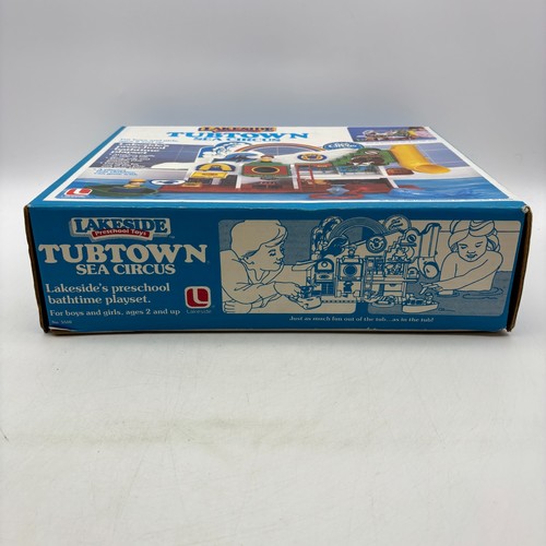 Playset VINTAGE Tubtown Sea Circus con scatola INCOMPLETO Lakeside 1985 Tub Town - Foto 11 di 14