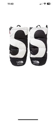 Supreme×THE NORTH FACE S Logo Mitts XL Supreme The North Face S Logo Nuptse Mitts *NEW* size Large | eBay
