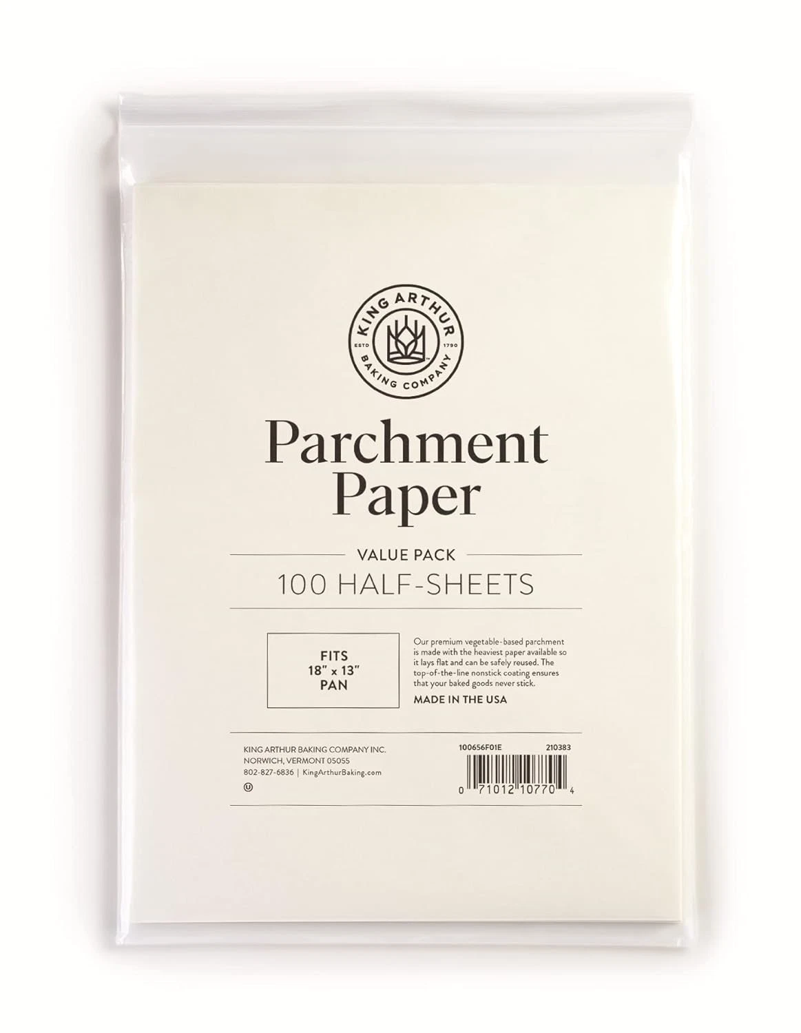 Professional-Grade Pre Cut Parchment Paper Sheets for Baking: 100 Count, Nonstic