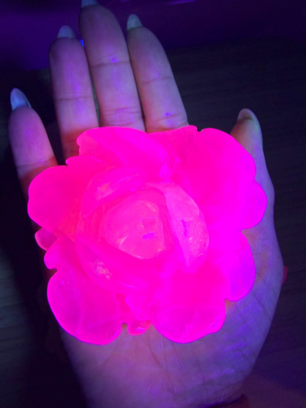 Wholesale Lot 4-5 Pcs Natural Mangano Calcite Flowers Crystal Healing Energy