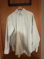 Brooks Brothers Green/White College Stripe Oxford Button Down Shirt XL Trad Fit