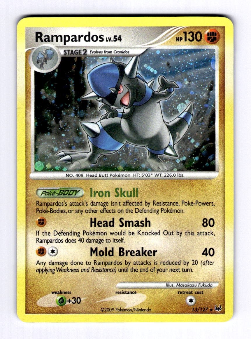 Rampardos Platinum #13 (2009) Holo LP Pokemon