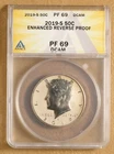 2019 S Reverse Proof Kennedy Half Dollar ANACS PF69DCAM