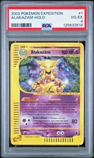 PSA 4 2002 Expedition Alakazam Holo Foil 1/165 WOTC E-Reader Series Pokemon