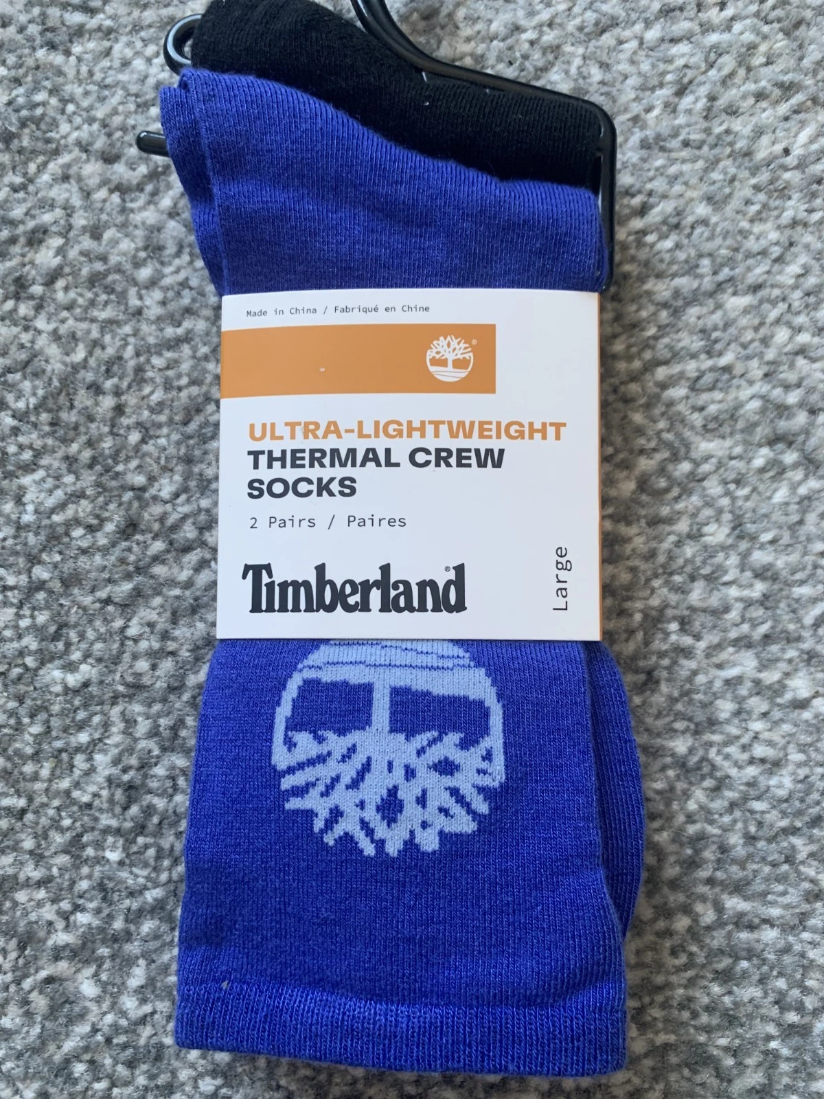 Timberland Ultra Lightweight Thermal 2 Pack of Socks Size M or L