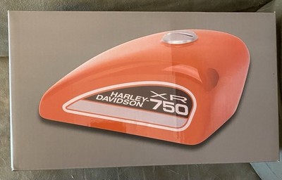 8.7” Lg HARLEY DAVIDSON XR-750 Orange Gas Tank Bank | eBay