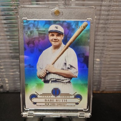 Babe Ruth /99 2014 Topps Tribute #12 Blue Refractor New York Yankees HOF