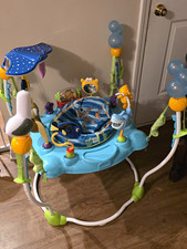 Bright Starts Ocean-Themed Baby Activity Center Exersaucer, Blue