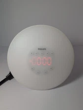 Philips Wake-Up Light, Sunrise Simulation, Bedside Lamp, HF3505.  Tested & Works