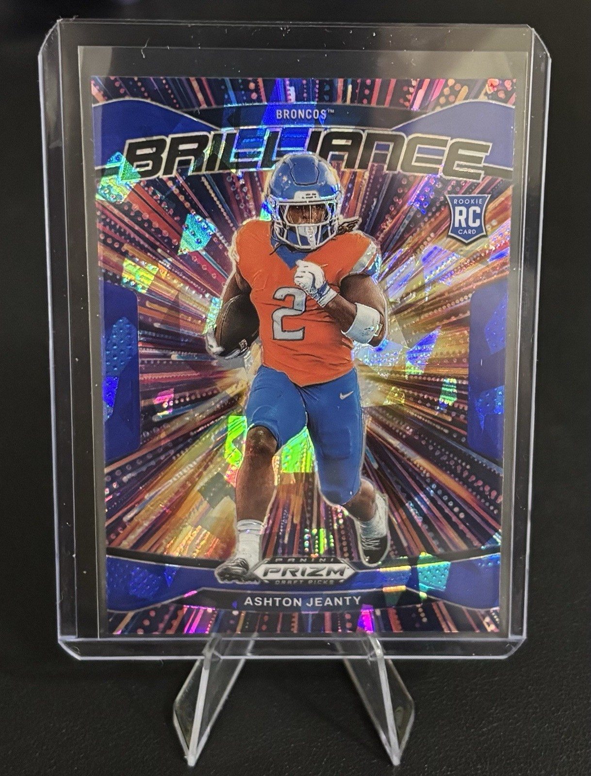 2025 Panini Prizm Draft Picks Ashton Jeanty Brilliance /149 Blue Cracked Ice #2