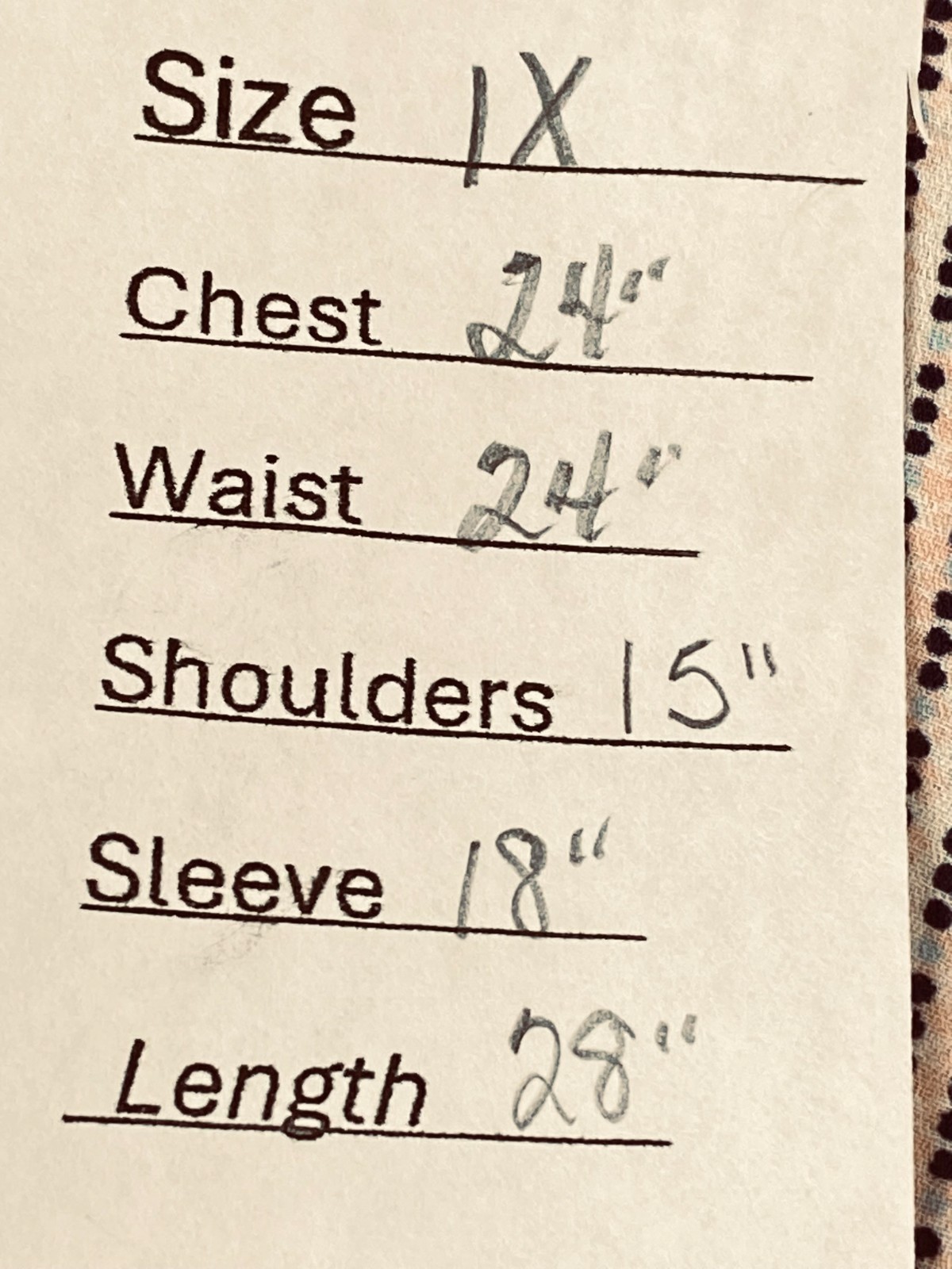 Rose & Olive Patchwork Geometric Design Blouse Sz… - image 2