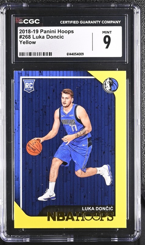 *CGC 9* LUKA DONCIC - 2018-19 Panini Hoops YELLOW #268